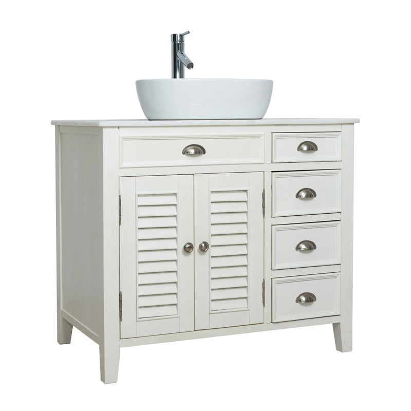 Highland Dunes Bureen 36'' Free Standing Single Bathroom Vanity with